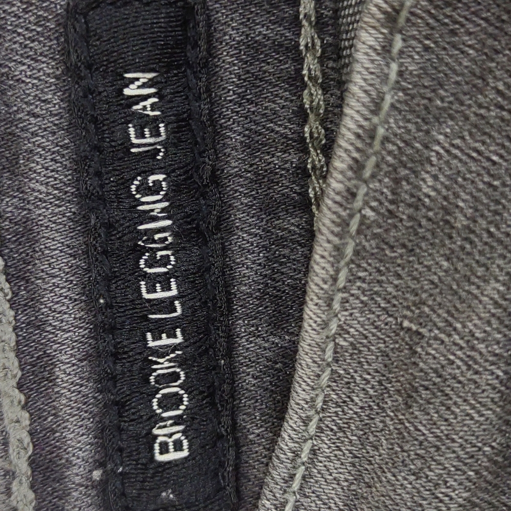 Lucky Brand Brooke Legging Jean Midrise Grey Distressed Super Stretch NWT - Picture 6 of 16